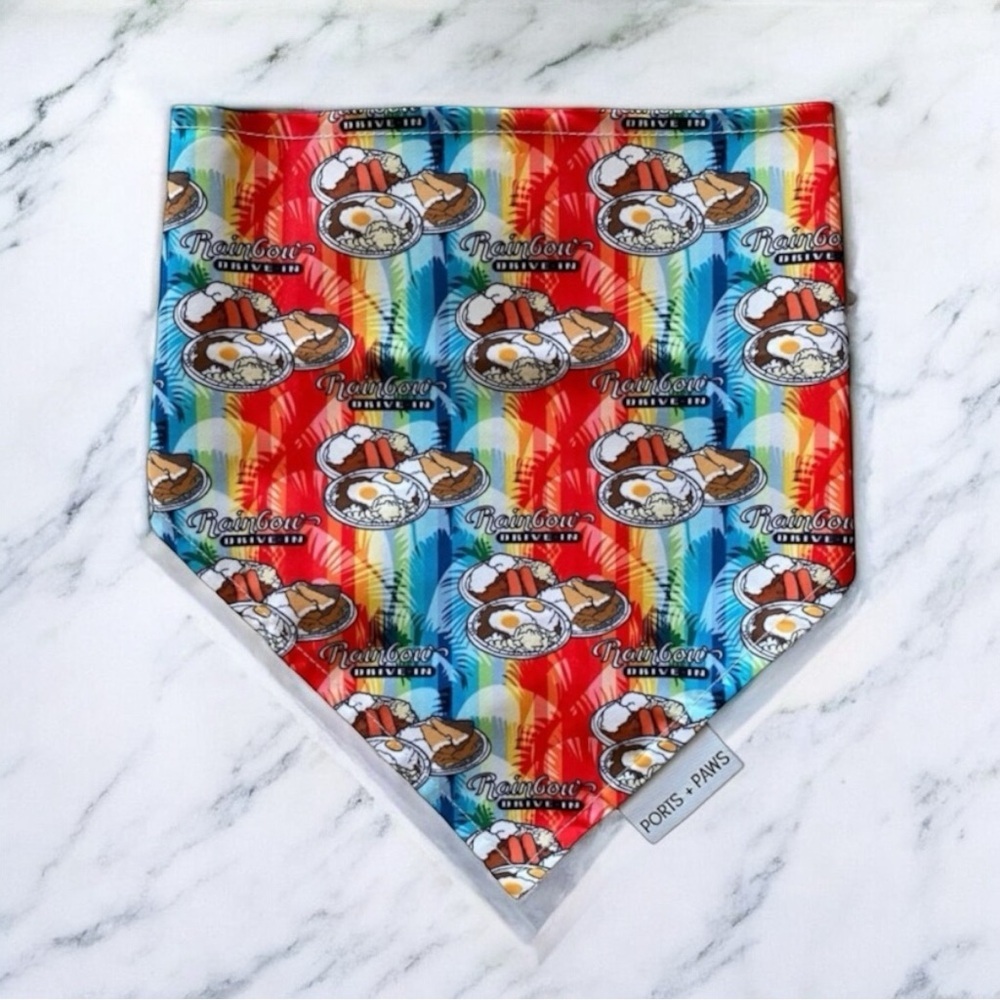 DOG Bandana - Rainbow Drive In - Size M Medium